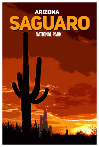 Saguaro National Park Poster @ CitiesWeLove.Store