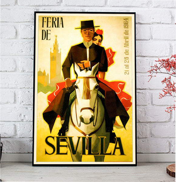 Sevilla Festival Poster Feria de Abril, 1964 by José Álvarez Gáme