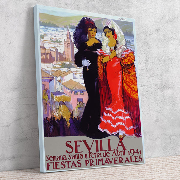 Sevilla Festival Poster Feria de Abril 1941 by Hohenleiter