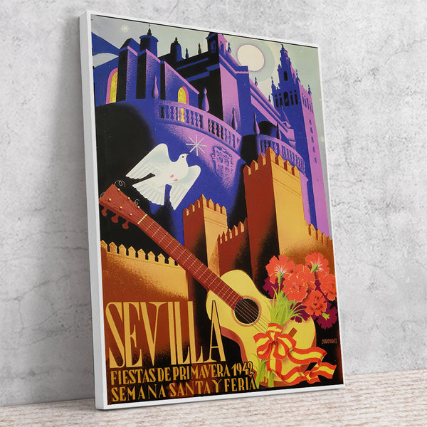 Sevilla Festival Poster-Semana Santa Y Feria de Abril 1942 by Juan Miguel Sanchez