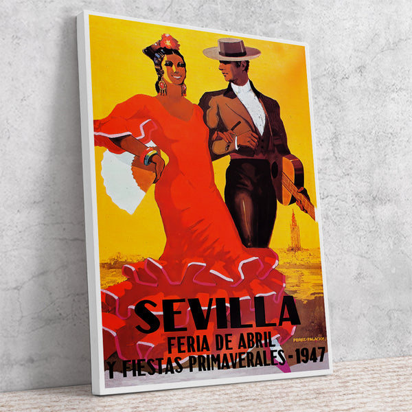 Sevilla Festival Poster-Semana Santa Y Feria de Abril 1947 by Julio Pérez Palacios