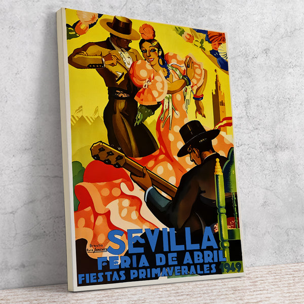 Sevilla Festival Poster Feria de Abril 1949  by Braulio Ruiz Sanchez