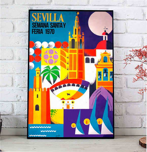 Sevilla Festival Poster Feria de Abril 1970