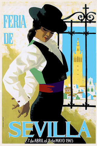 Sevilla Festival Poster Feria de Abril, 1965