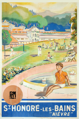 St Honore les Bains Vintage Travel Poster France, c. 1935 by Jean Boyer