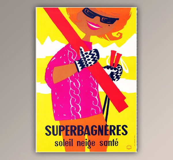 Luchon Superbagneres Winter Sports Poster
