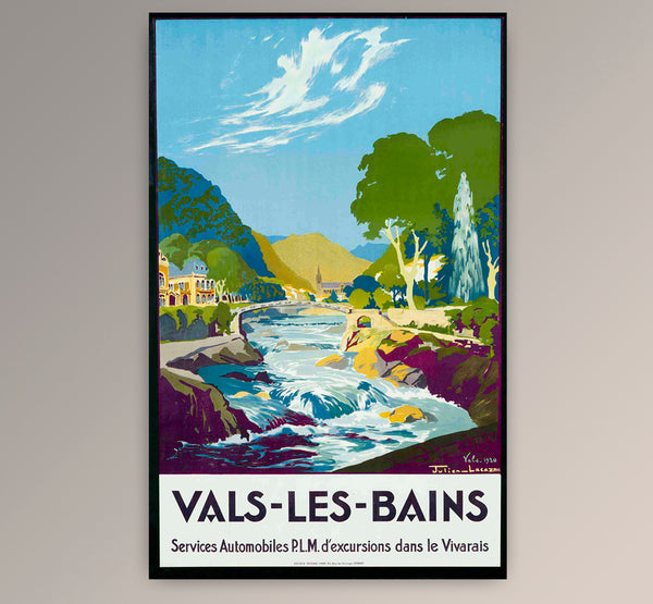 Vals Les Bains PLM Railways Vintage Poster France- 1930