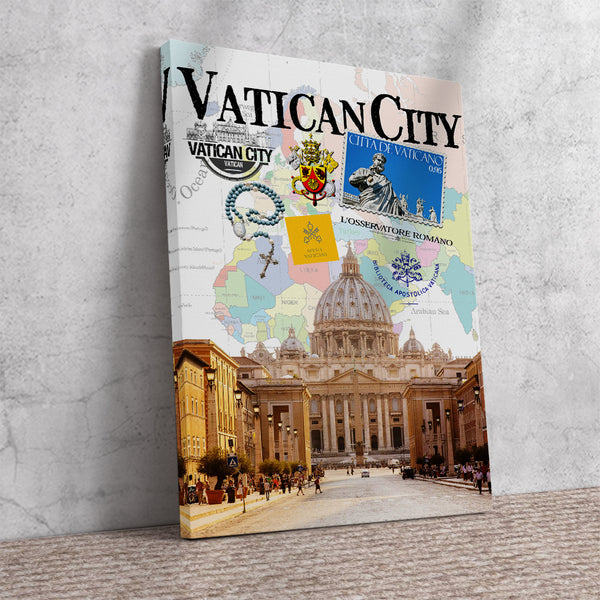 Vatican City Retro Poster