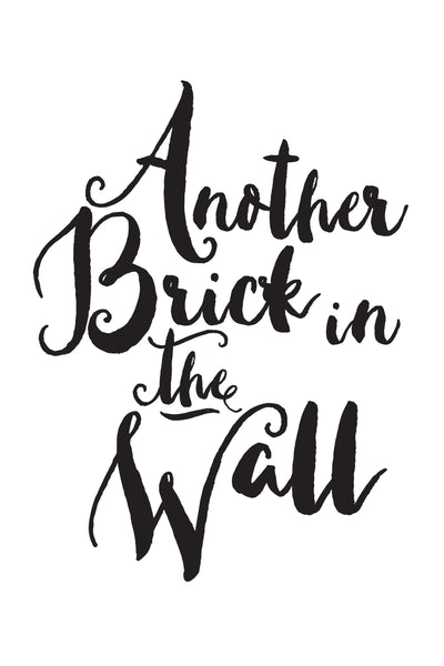 Another Brick in the Wall Lyrics Poster Pink Floyd