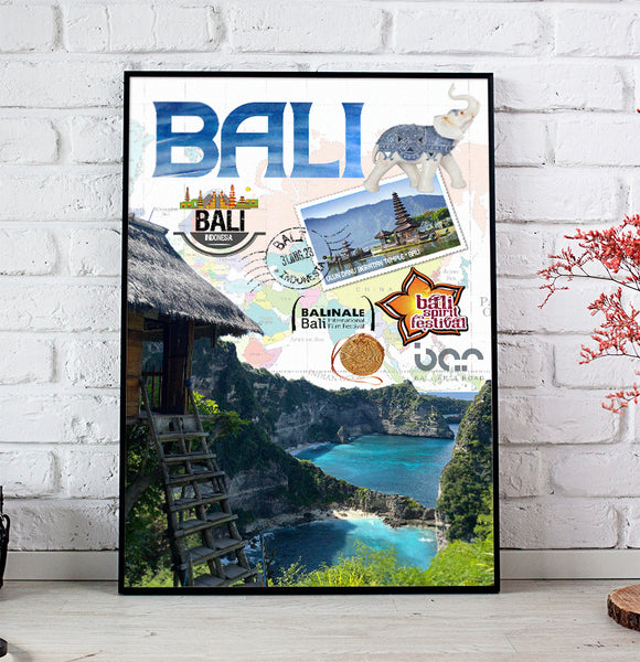 Bali Retro Poster