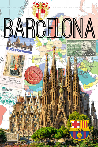 Barcelona Retro Posters  @citieswelove.store