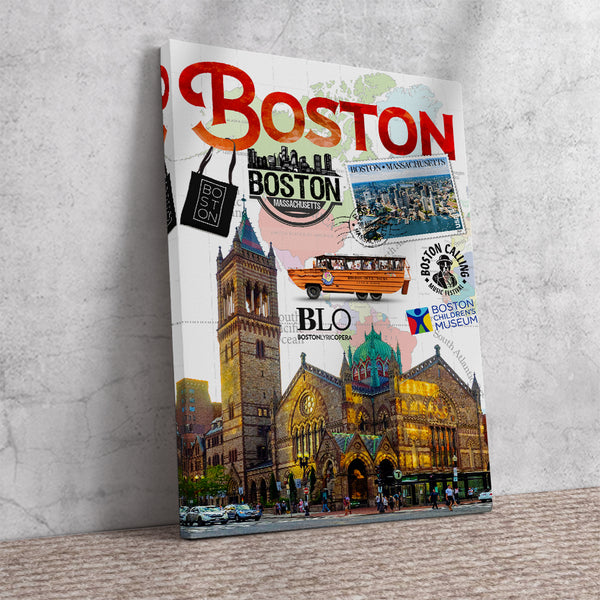 Boston  Retro Poster