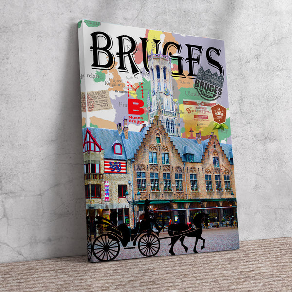 Bruges Retro Poster @citieswelove.store