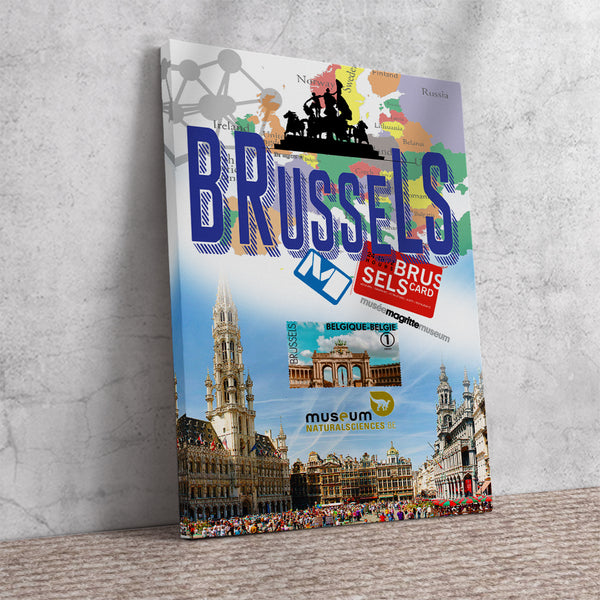 Brussels Retro City Poster @citieswelove.store