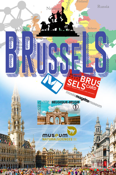 Brussels Retro City Poster @citieswelove.store