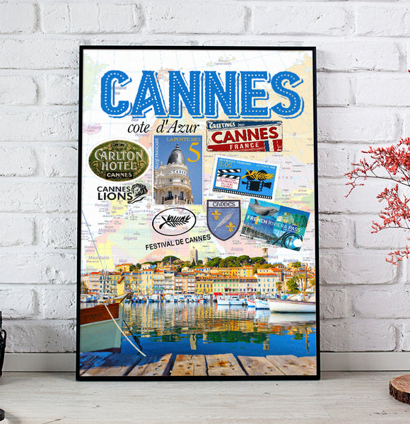 Cannes Retro Poster