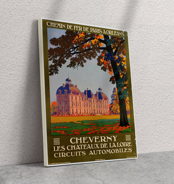 The Chateau de Cheverny, c.1920 Vintage Advertising Poster Canvas