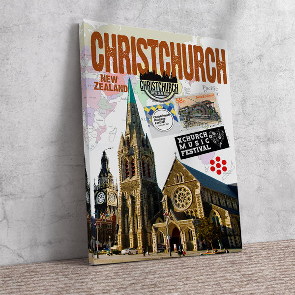 Christchurch Retro Poster