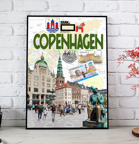 Copenhagen Retro Poster