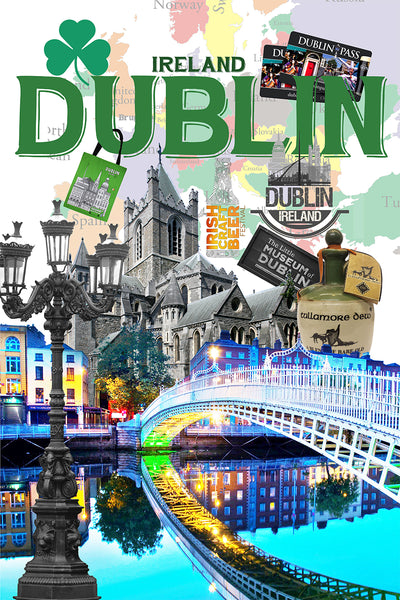 Dublin retro Poster