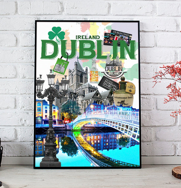 dublin Retro Poster