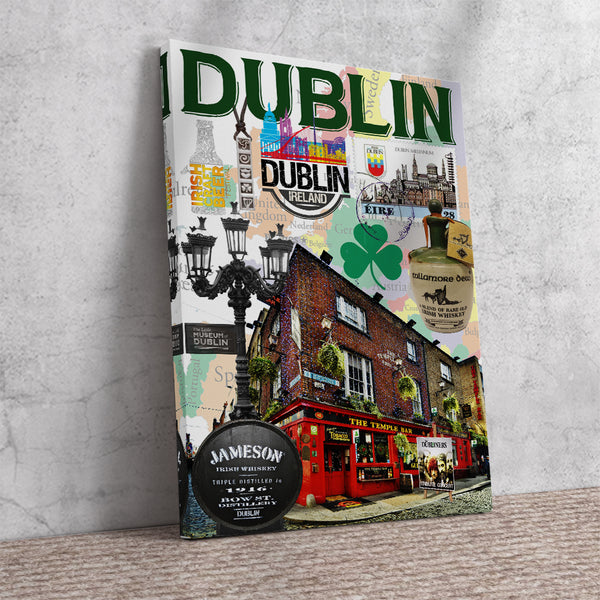 Dublin Retro Poster