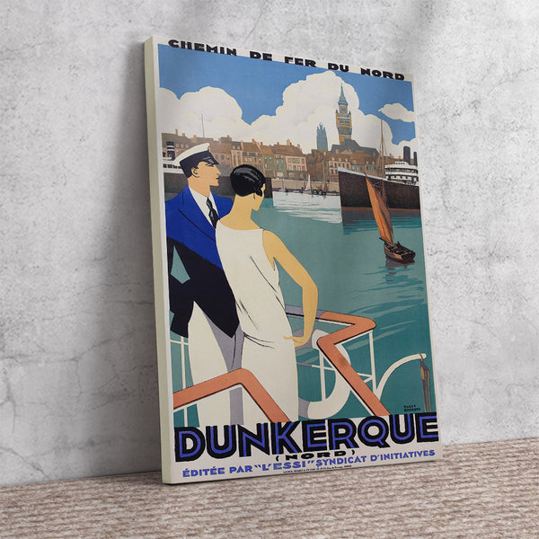 Dunkerque French Vintage Travel Poster By Broders