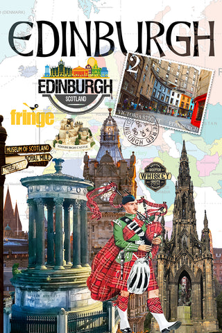 Edinburgh Retro Poster