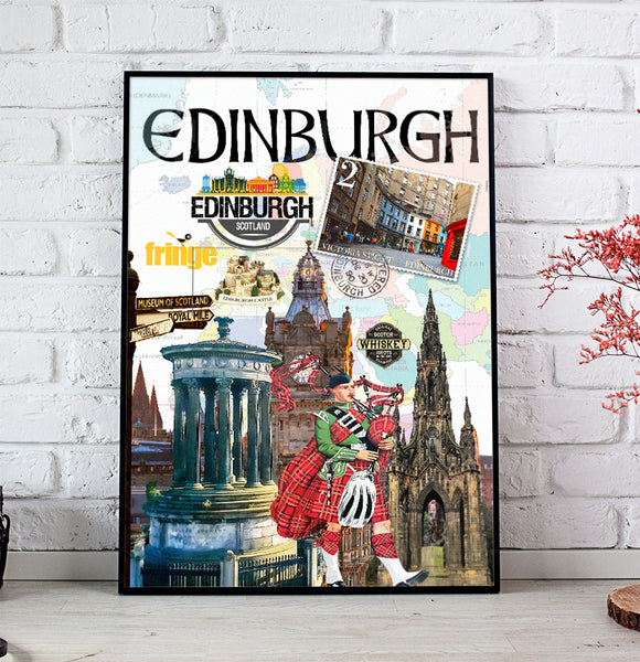 Edinburgh Retro Poster