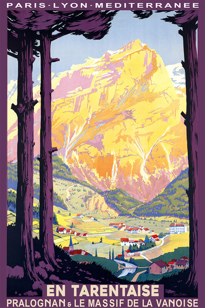 En Tarentaise French Vintage Travel Poster by PLM Railroads