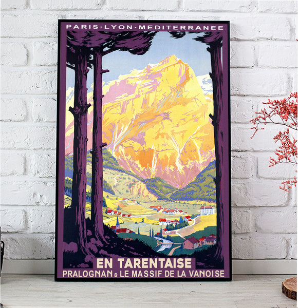 En Tarentaise French Vintage Travel Poster by PLM Railroads