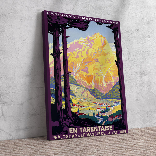 En Tarentaise French Vintage Travel Poster by PLM Railroads