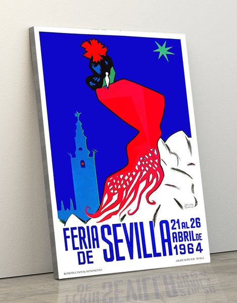 Sevilla Festival Poster Feria de Abril, 1964 by Antonio Delgado