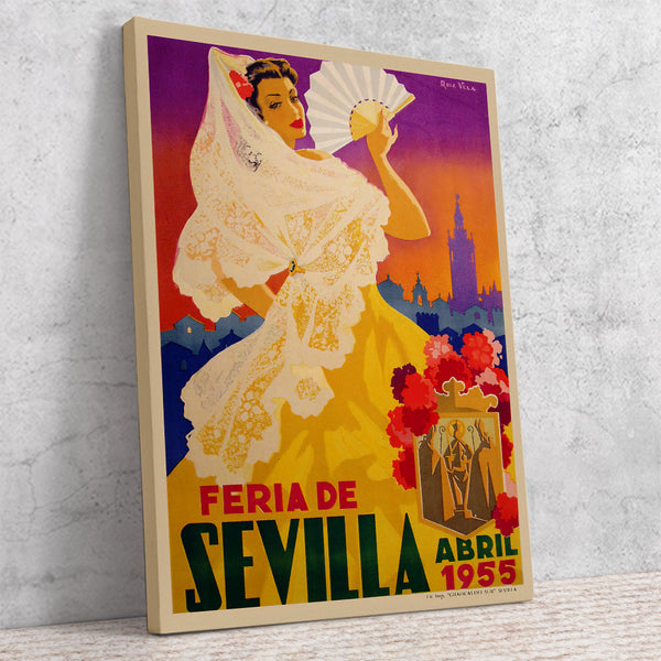 Feria de Sevilla 1955 Festival Poster Abril 1955