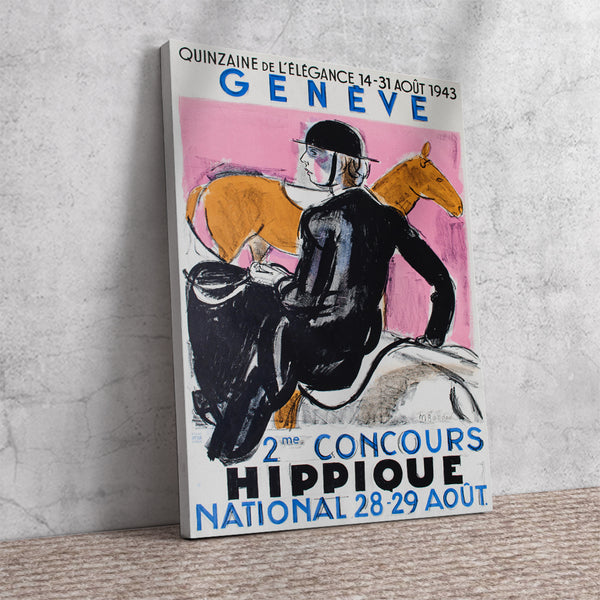 Geneve Hippique competition poster from 1943.