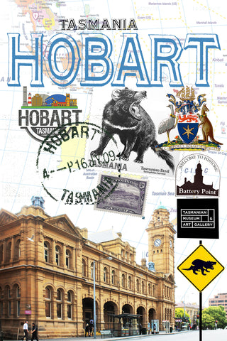 hobart Retro Poster