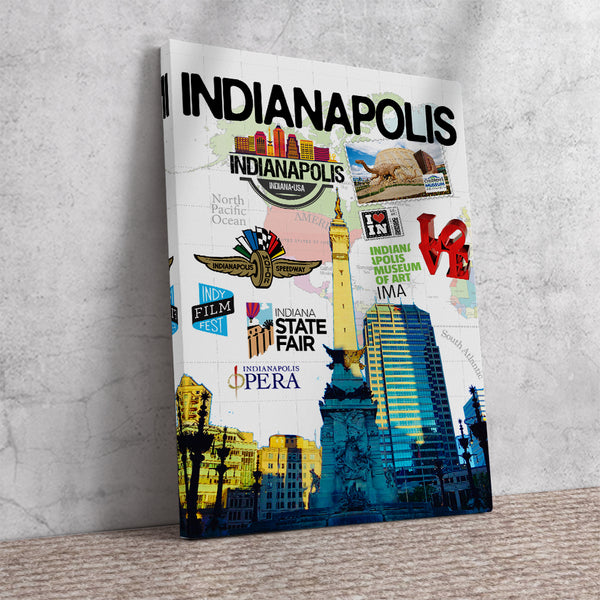 indianapolis Retro Poster