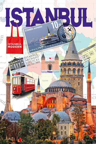 Istanbul Retro Poster