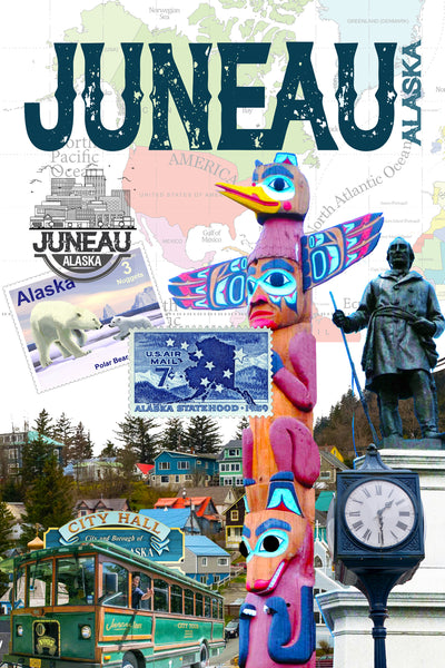 Juneau Retro Poster