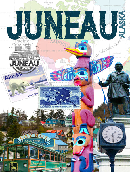 Juneau Retro Poster