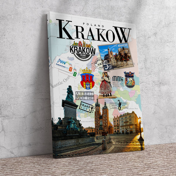 Krakow Retro Poster