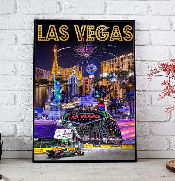 Las Vegas Retro Poster