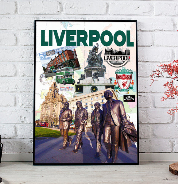 Liverpool Retro Poster