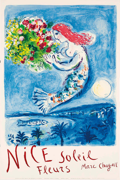 Nice Soleil Fleurs Poster by Marc Chagall 1962