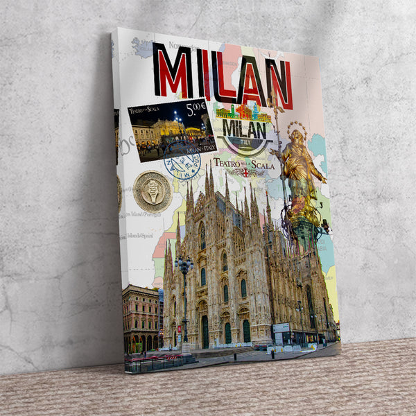 Milan Retro Poster