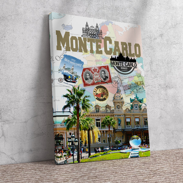 Monte Carlo Retro Poster