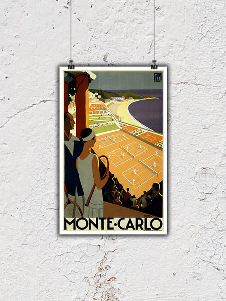 Monte Carlo Vintage Poster by Roger Broders