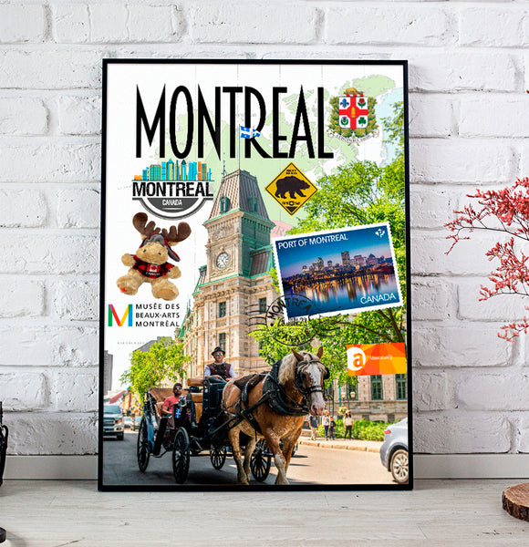 Montreal Retro Poster