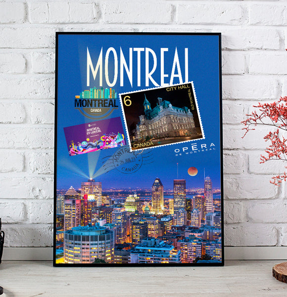 Montreal Retro Poster