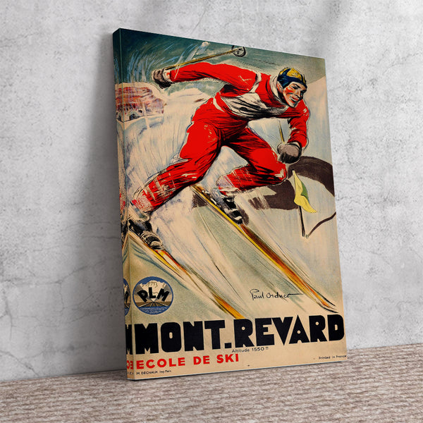 Mont Revard Ecole de Ski by Paul Ordner Canvas